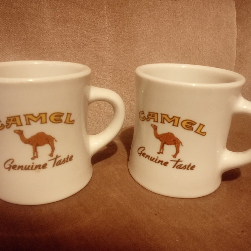 VINTAGE CAMEL GENUINE TASTE  COFFE CUPS. 2 OF THEM